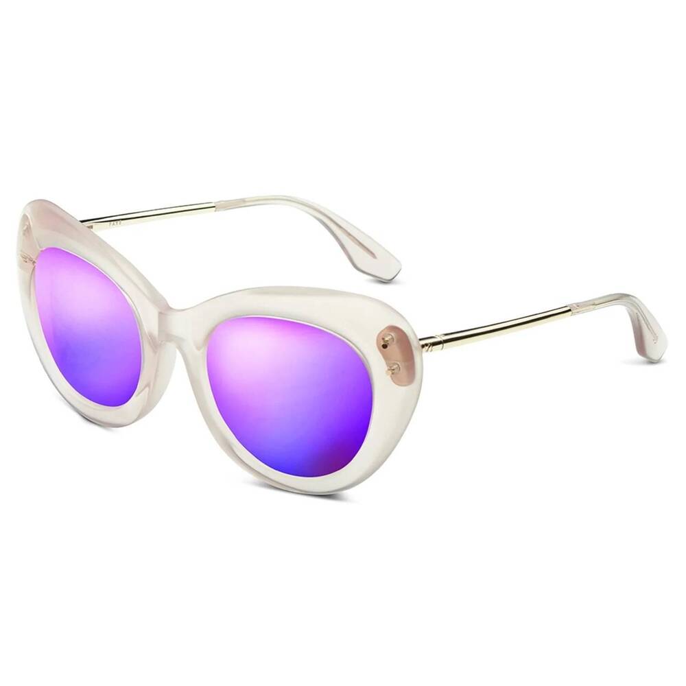 NEW IVI VISION women's faye sunglasses in nude/champagne